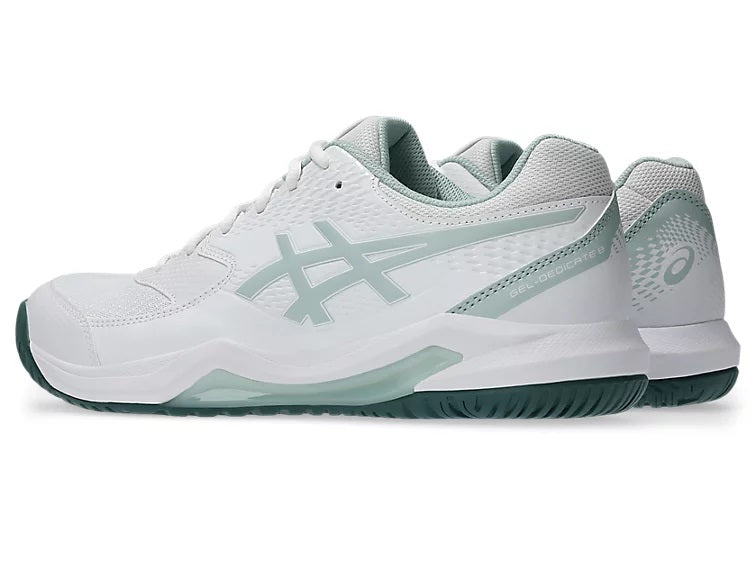 Asics Gel Dedicate 8 Mens White Tennis Shoe