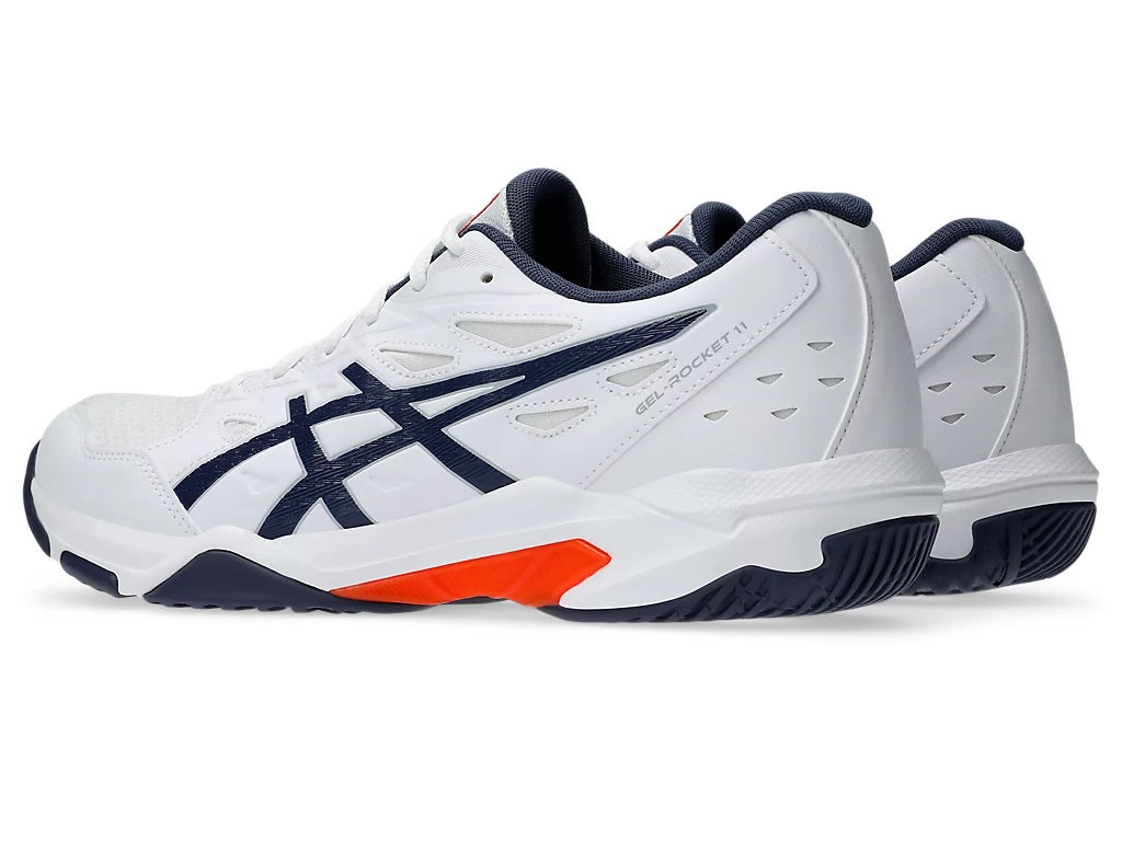 Asics Gel Rocket 11 White Mens Squash Shoe
