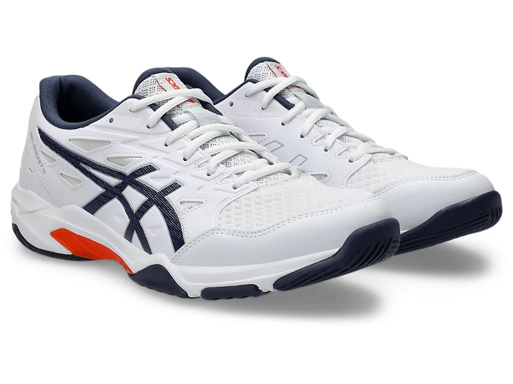 Asics Gel Rocket 11 White Mens Squash Shoe