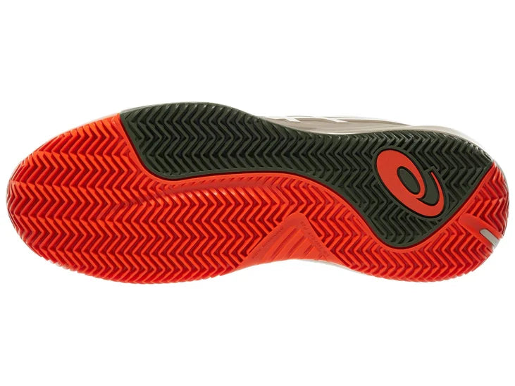 Asics Gel Resolution X Clay Greige/Soft Oat Mens Tennis Shoe