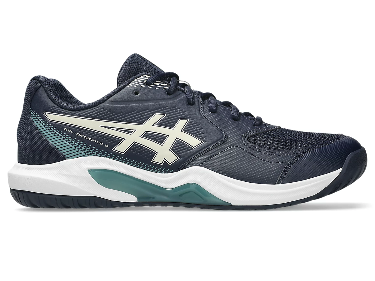 Asics Gel Dedicate 9 (2E) Midnight Mens Tennis Shoe, outer side