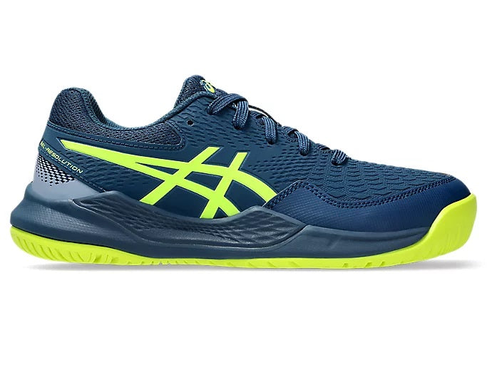 Asics Gel Resolution 9 GS Kids Tennis Shoe, outer side view