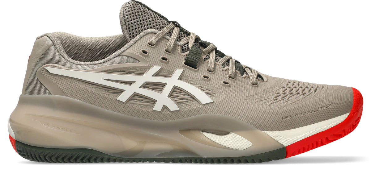 Asics Gel Resolution X Clay Greige/Soft Oat Mens Tennis Shoe