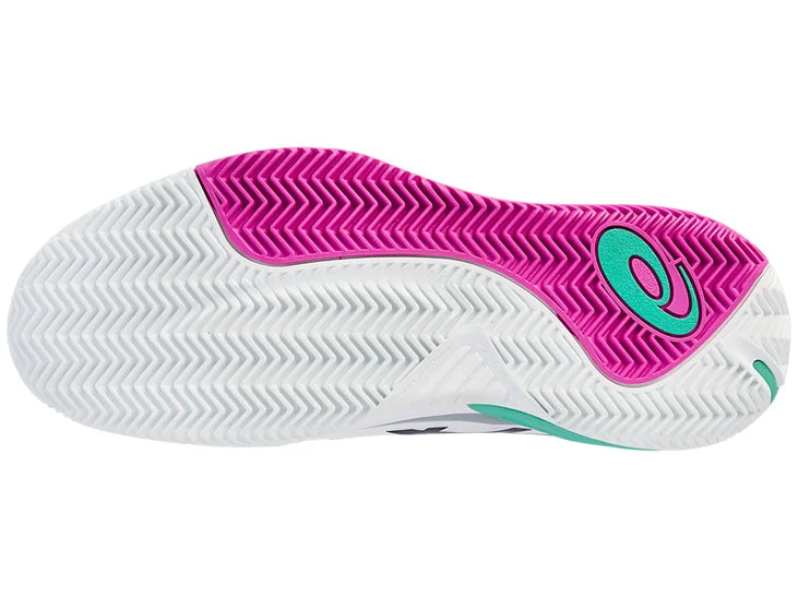 Asics Gel Resolution X Clay White Mens Tennis Shoe, outsole