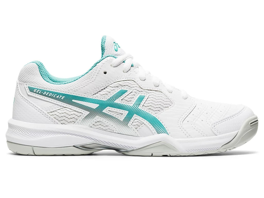 Asics Gel Dedicate 6 Womens White Tennis Shoe