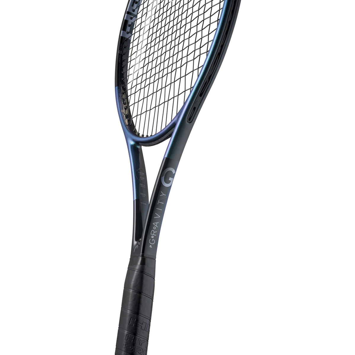 Head Gravity Pro 2025 Tennis Racquet, angled view