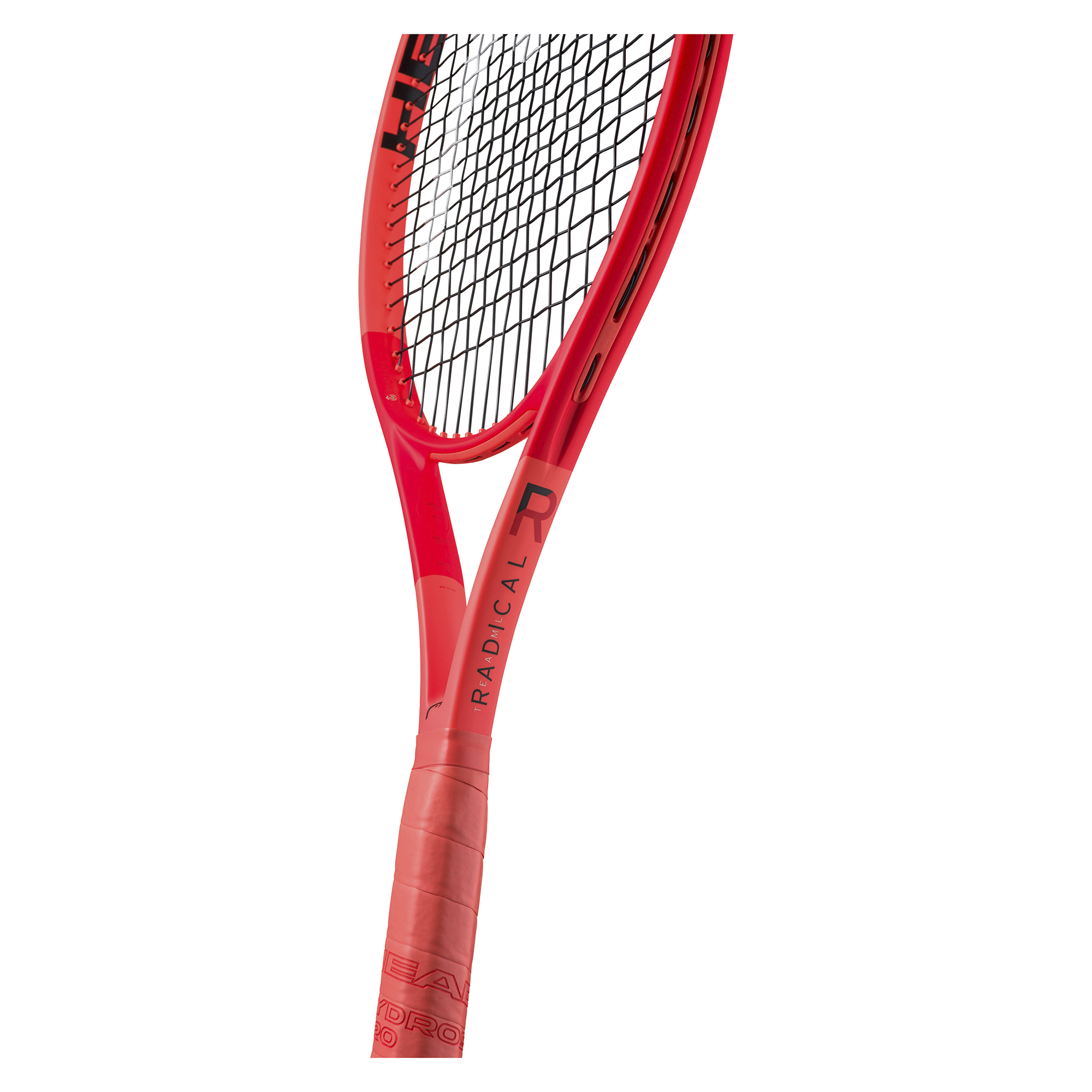 Head Radical Team L 2025 Tennis Racquet, throat and specifications detail