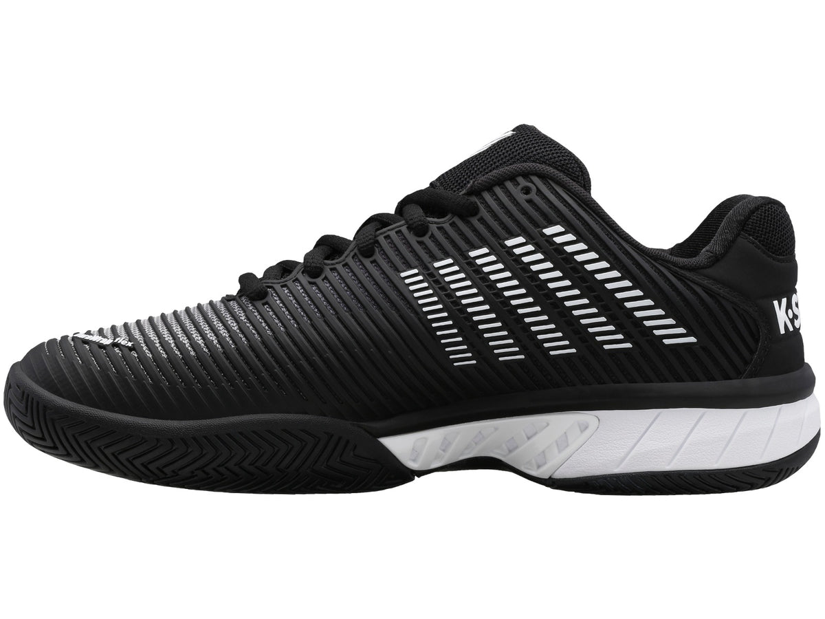 KSwiss Hypercourt Express 2 Black/White Mens Tennis Shoe, inner side view