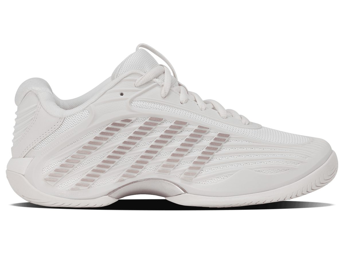 KSwiss Hypercourt Express 3 AC White/Pink Womens Tennis Shoe