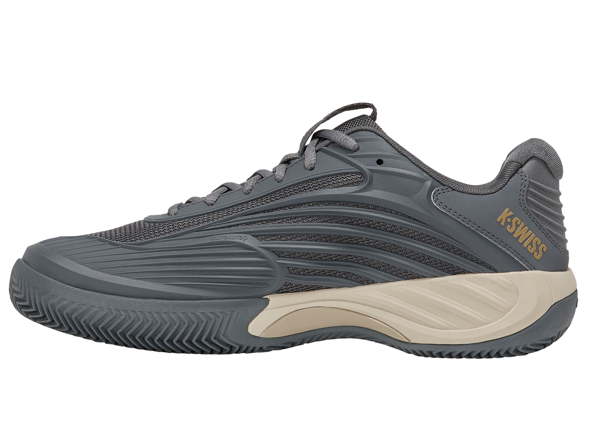 KSwiss Hypercourt Express 3 Clay Grey Mens Tennis Shoe, inner side view