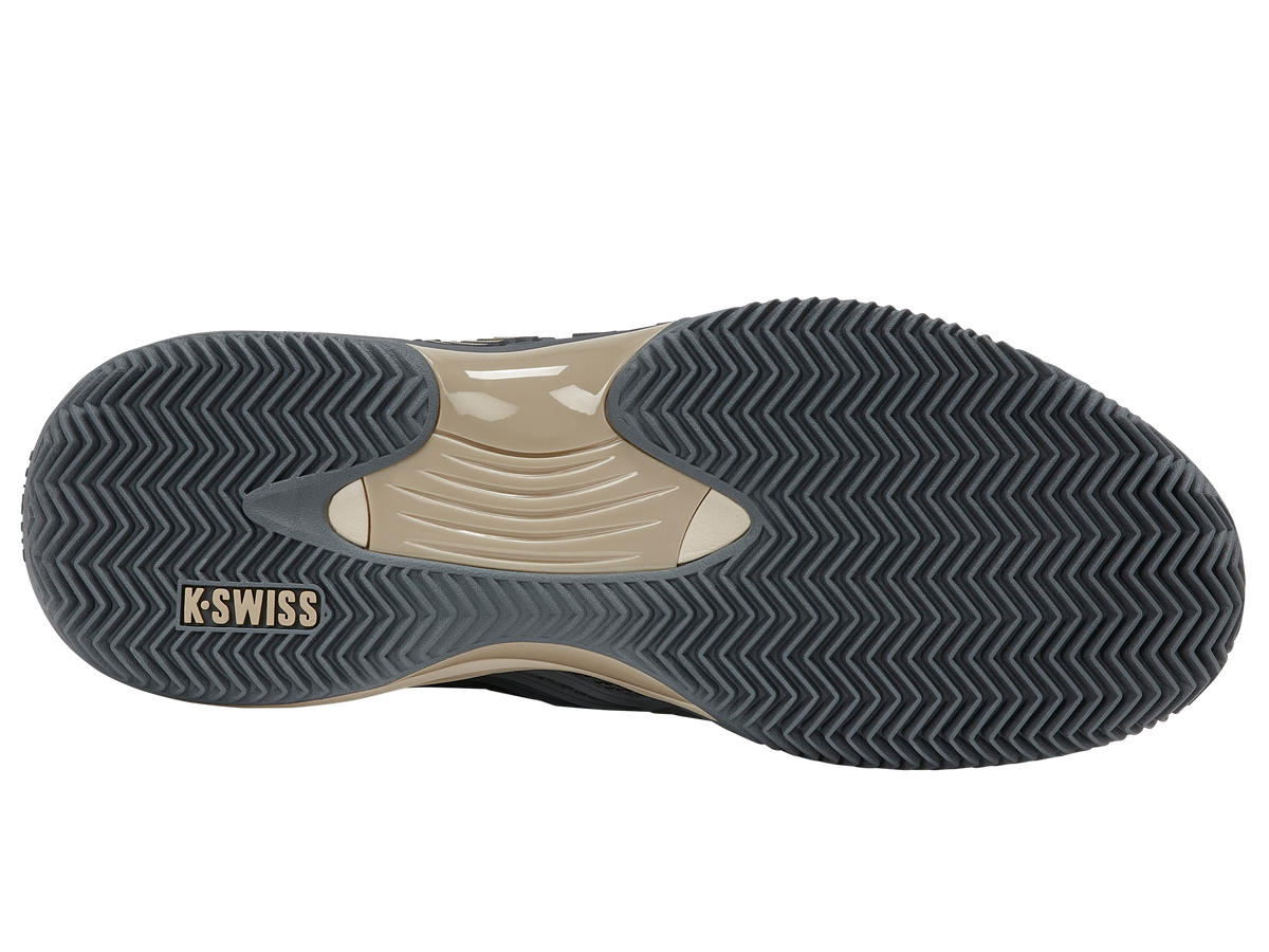 KSwiss Hypercourt Express 3 Clay Grey Mens Tennis Shoe, outsole