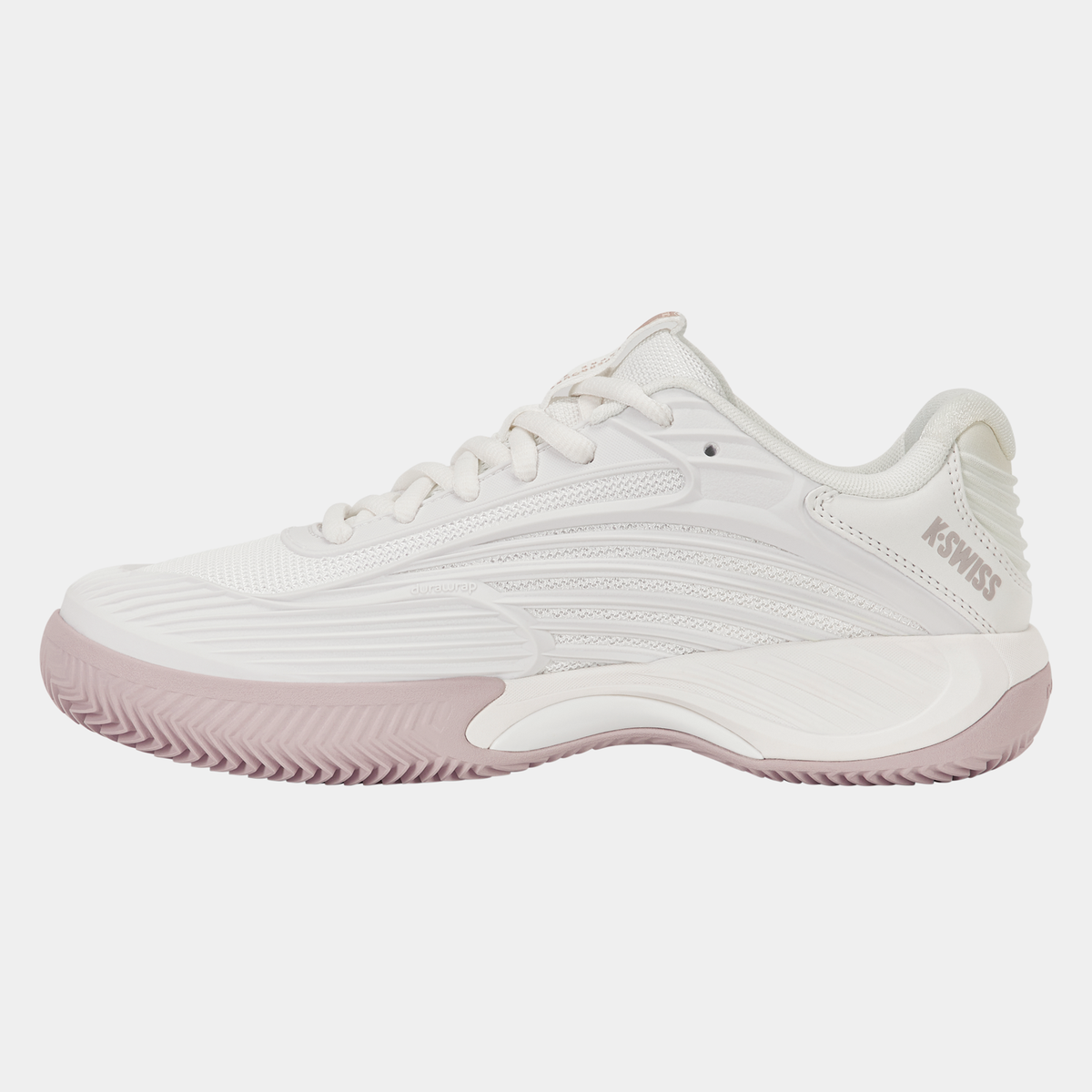 KSwiss Hypercourt Express 3 Clay White/Pink Womens Tennis Shoe