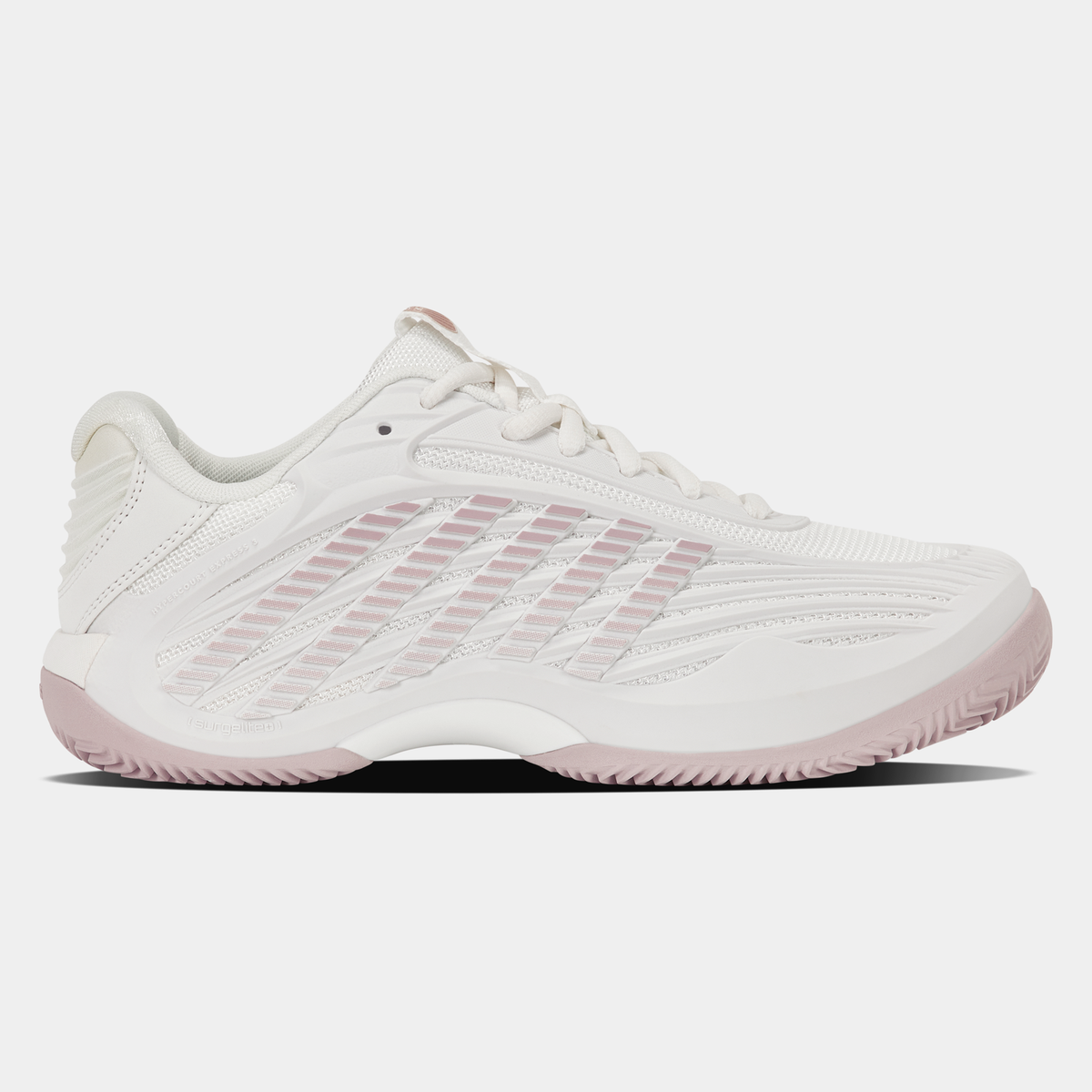 KSwiss Hypercourt Express 3 Clay White/Pink Womens Tennis Shoe