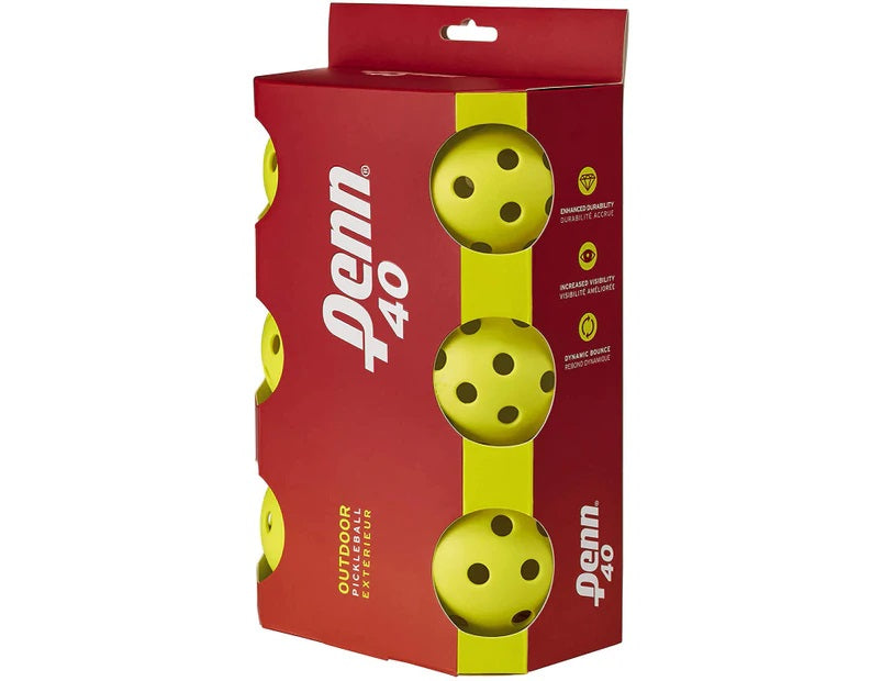 Penn 40 Outdoor Pickleballs, main product view