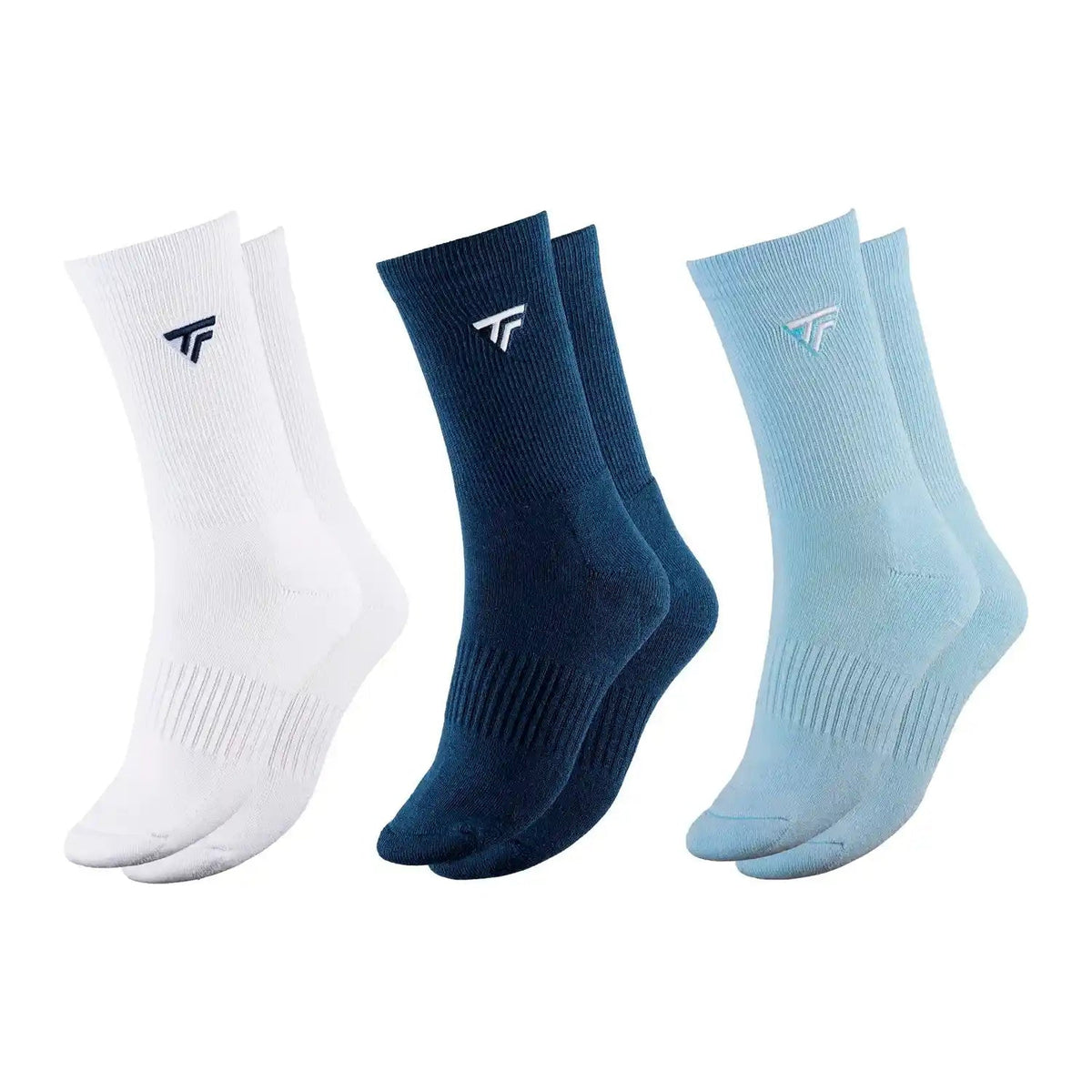 Tecnifibre Classic Crew Socks Multi-Colour 3-Pack