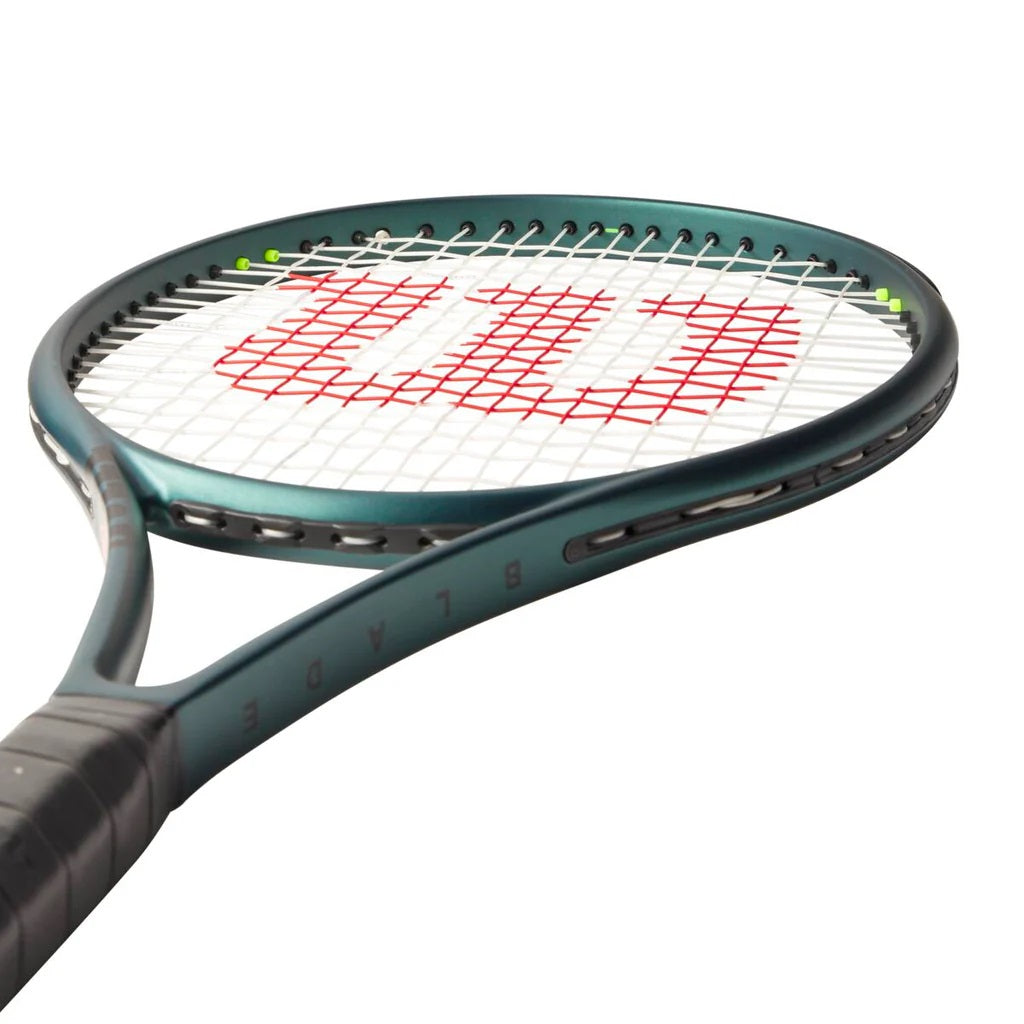 Wilson Blade 100L V9 Tennis Racquet, angled view