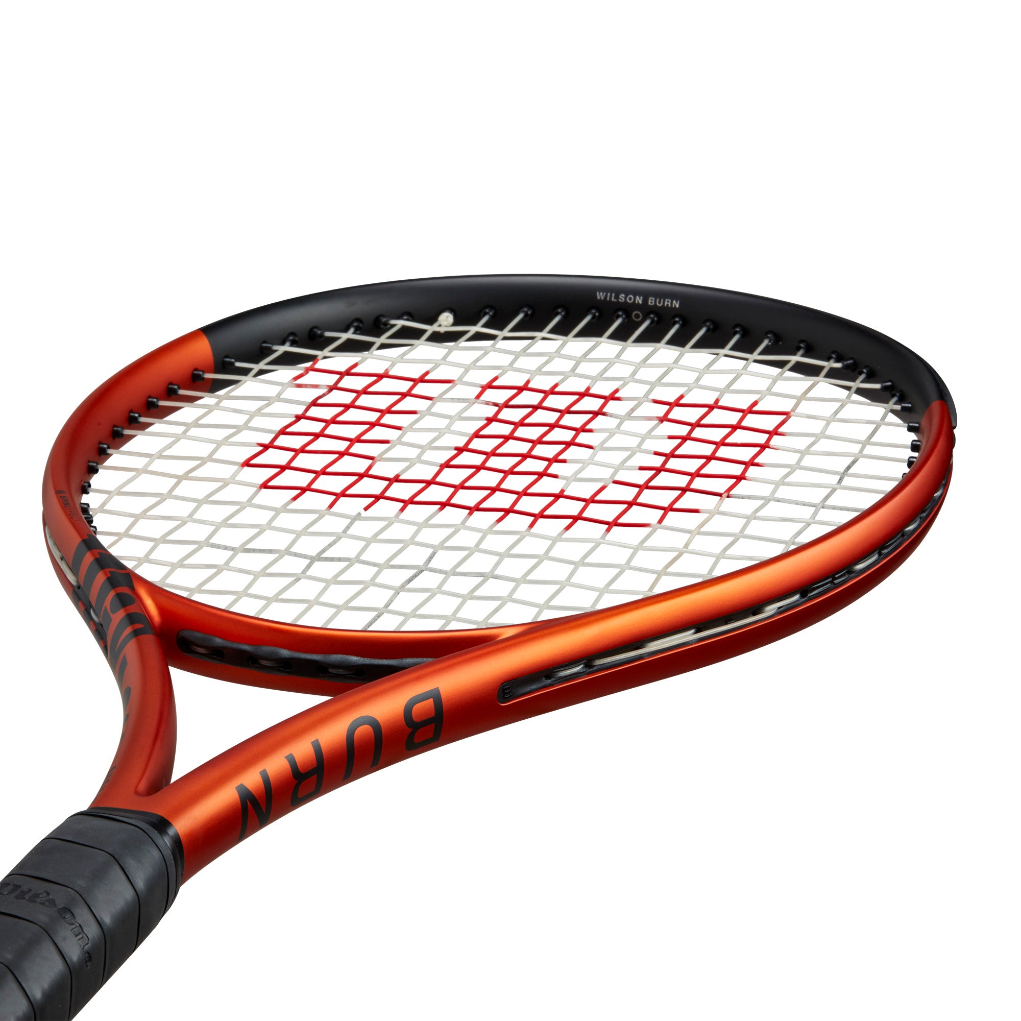 Wilson Burn 100ULS V5 Tennis Racquet, angled view