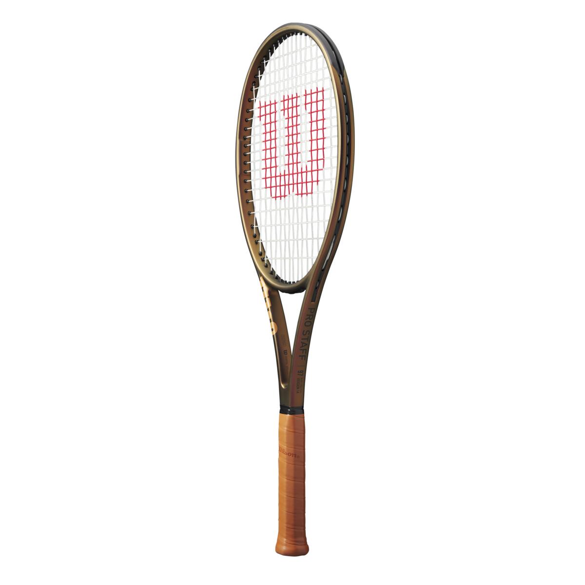Wilson Pro Staff 97 V14 Tennis Racquet, angled view