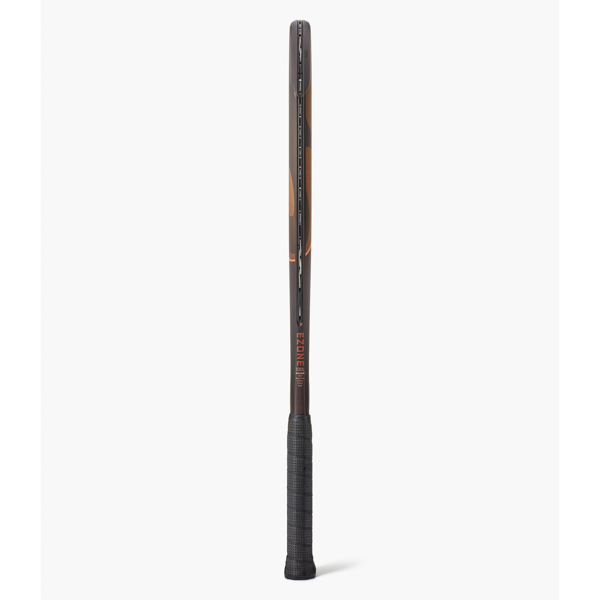 Yonex Ezone 100L Espresso Brown Tennis Racquet, side profile view