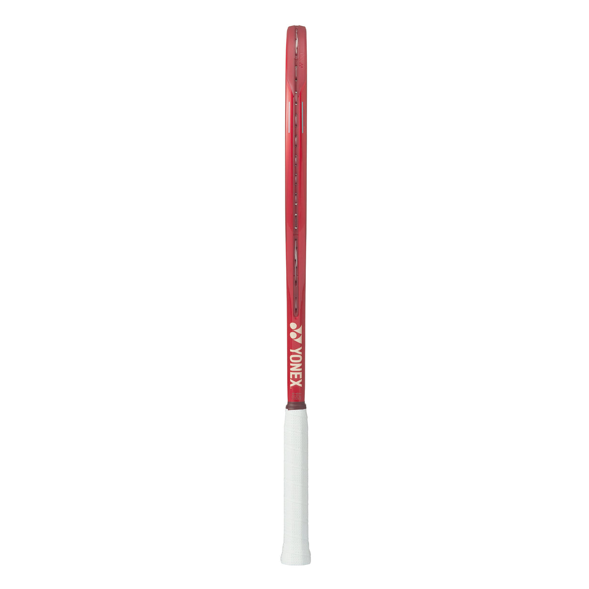 Yonex VCore 100 8th Gen Ruby Red Tennis Racquet, side profile view