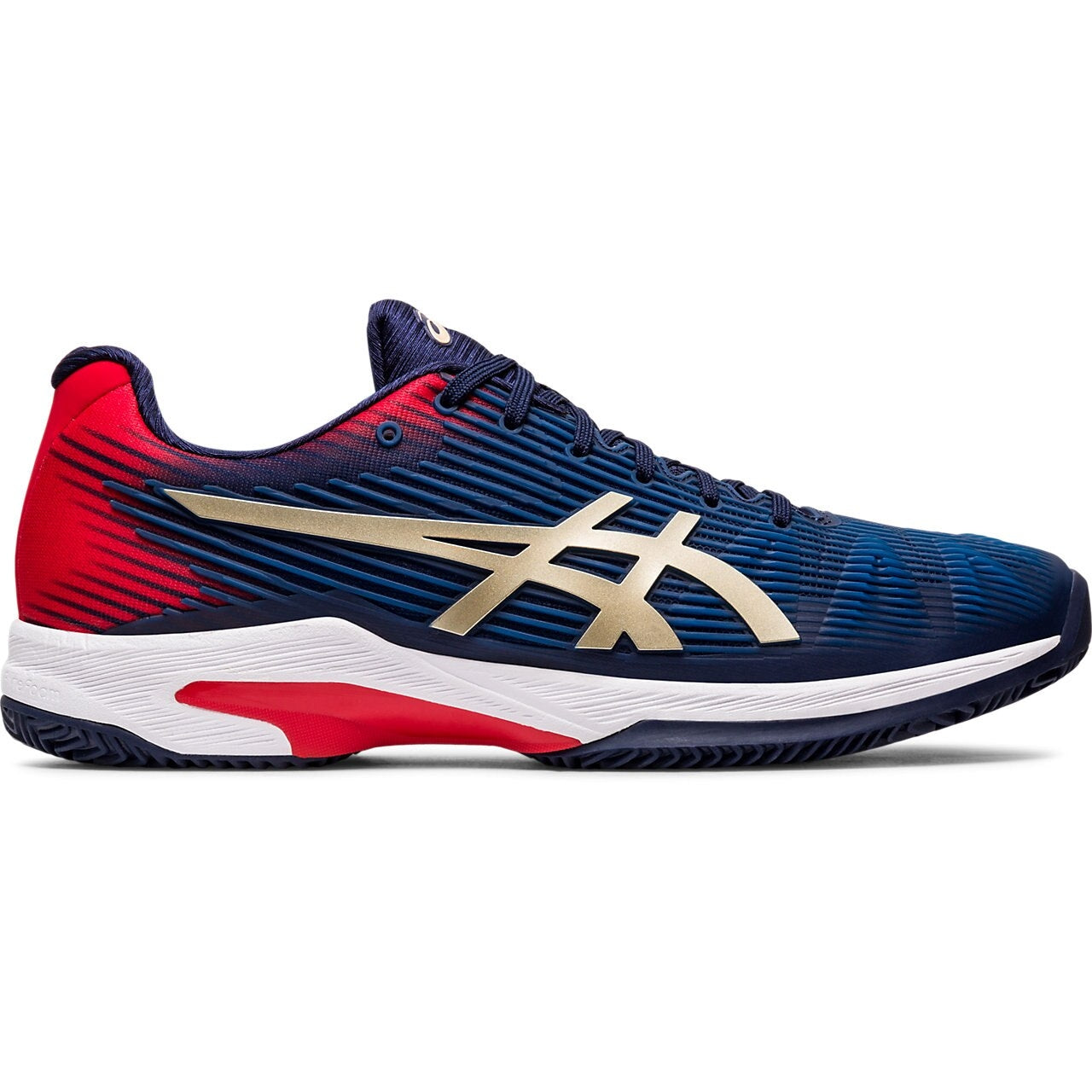 Asics Solution Speed FF Clay Mens Blue Tennis Shoe US 13