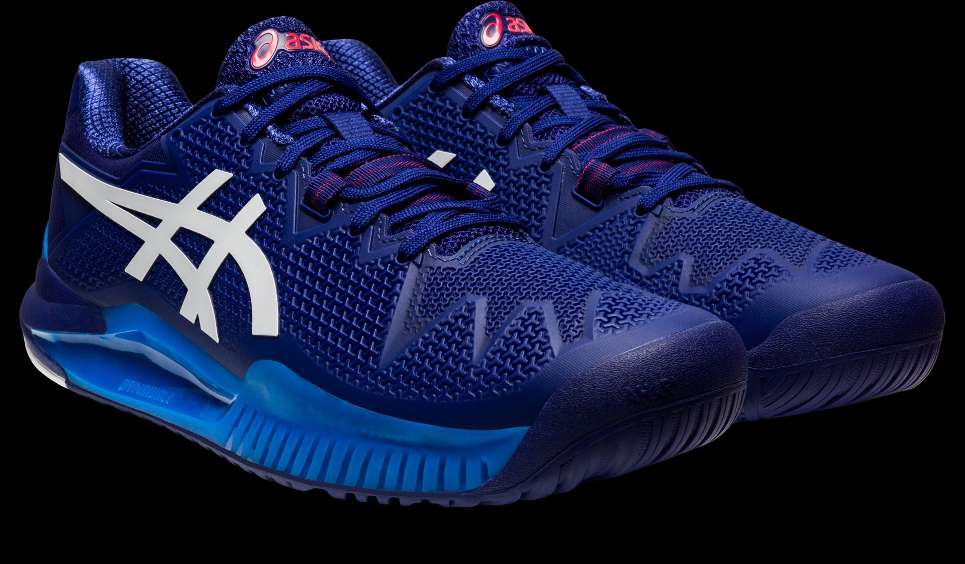 Asics Gel Resolution 8 Mens Blue Tennis Shoe US 11