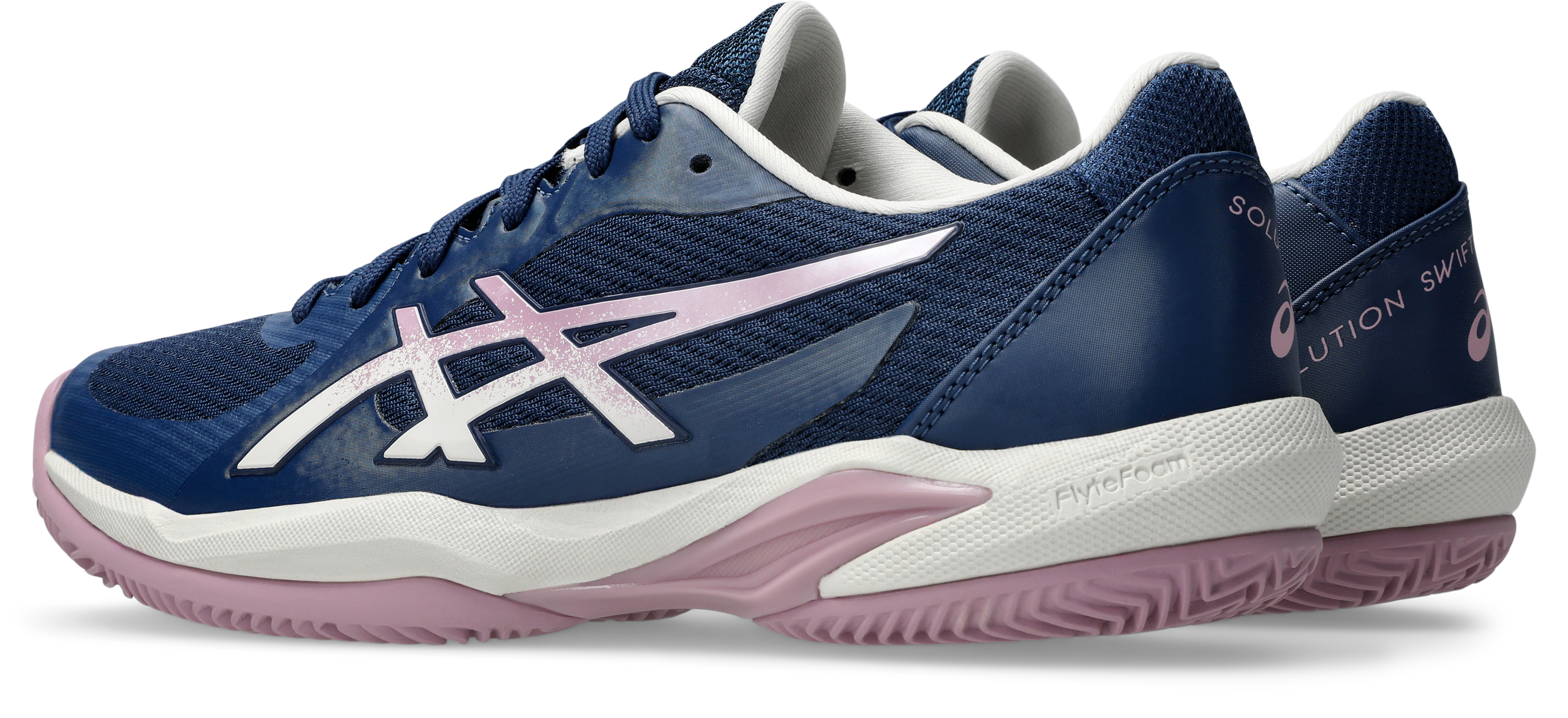 Asics Solution Swift FF 2 Clay Womens Tennis Shoe - Independence Blue/Taro Purple