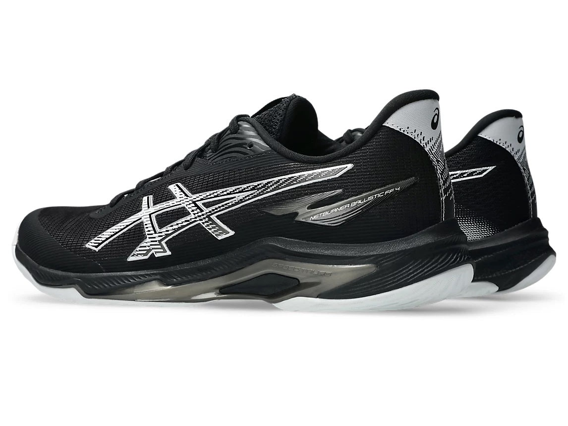 Asics Netburner Ballistic FF 4 Black Squash Shoe Mens