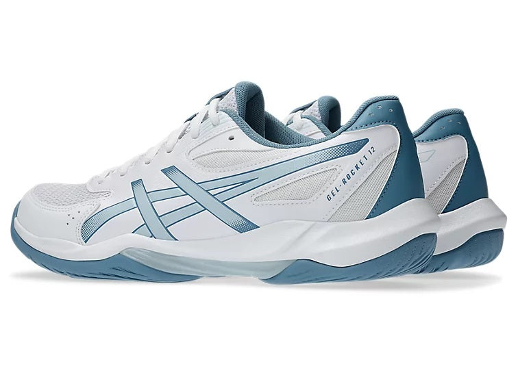 Asics Gel Rocket 12 Mens White Squash Shoe