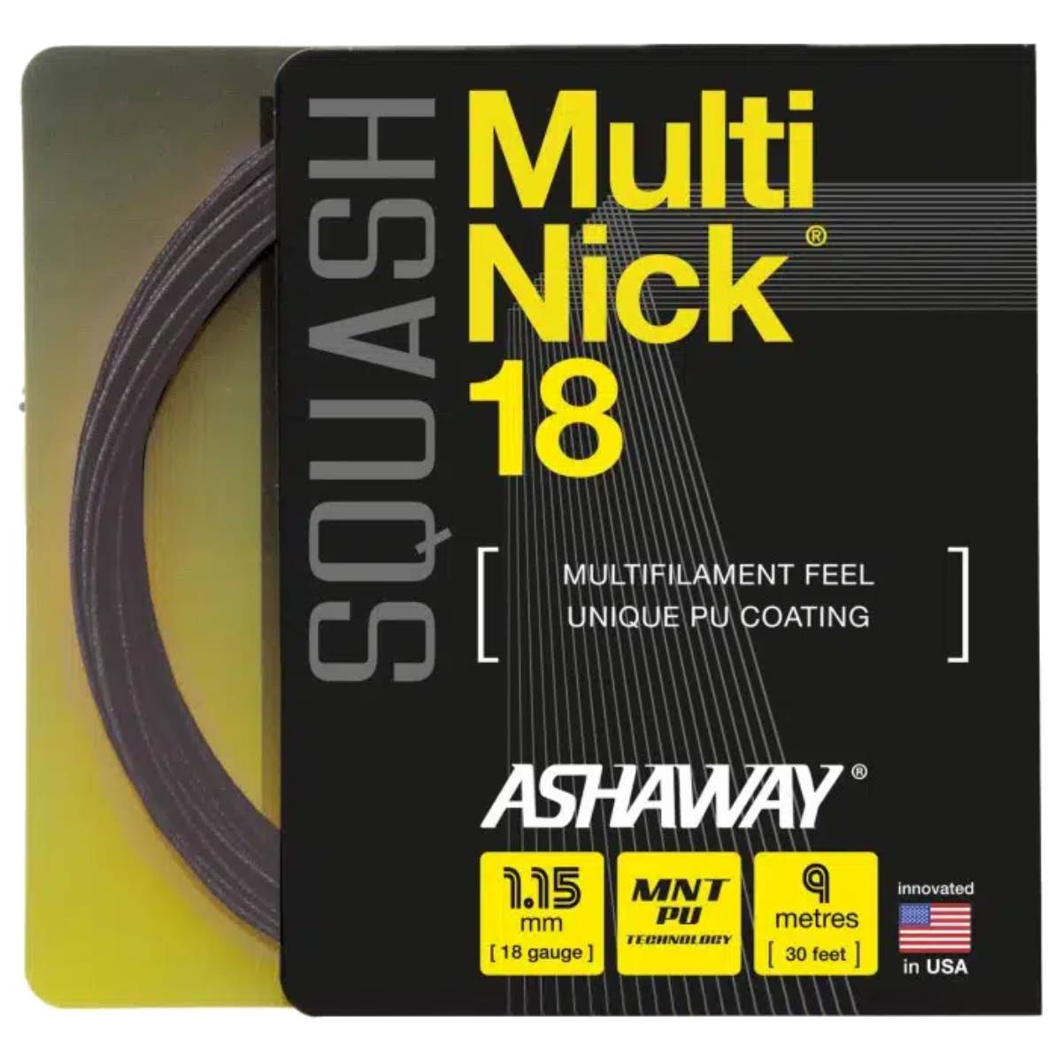 Ashaway MultiNick 18 Squash String - Single Set