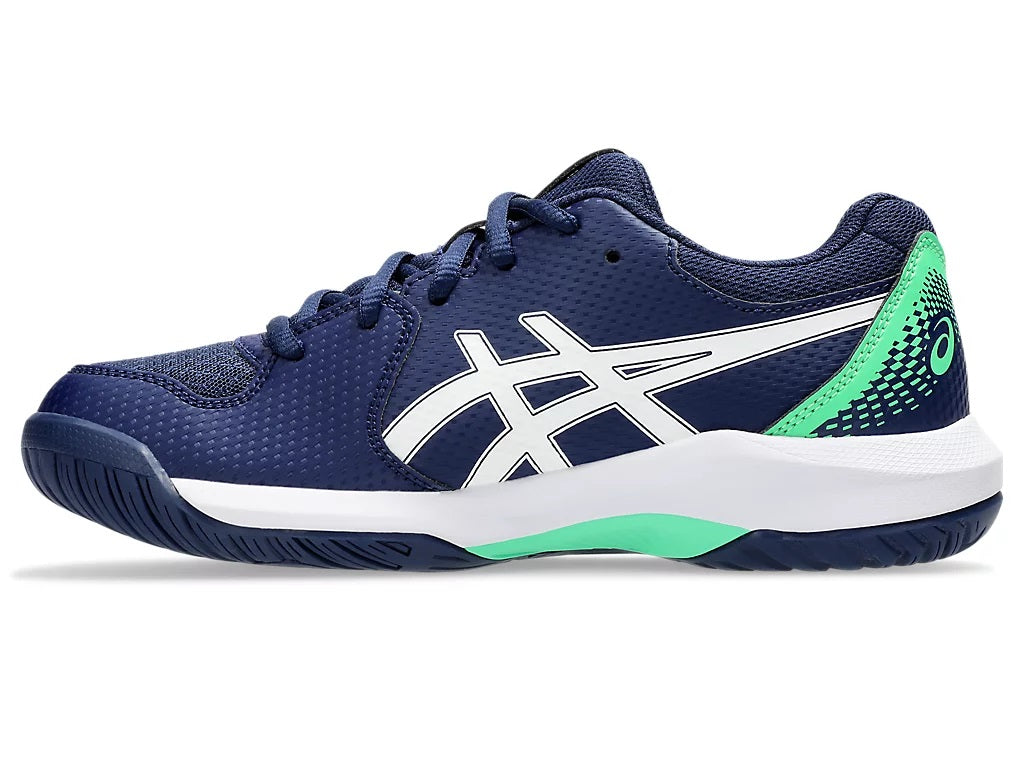 Asics Gel Dedicate 8 GS Kids Navy Tennis Shoe, inner side view