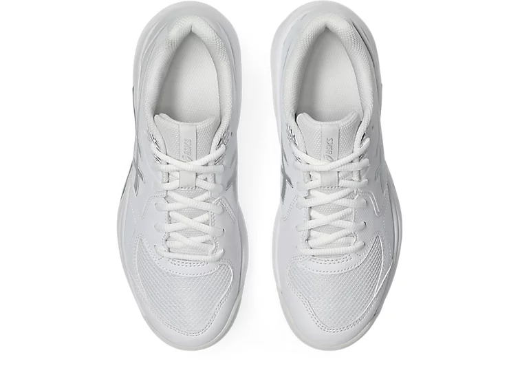 Asics Gel Dedicate 9 White Womens Tennis Shoe, top