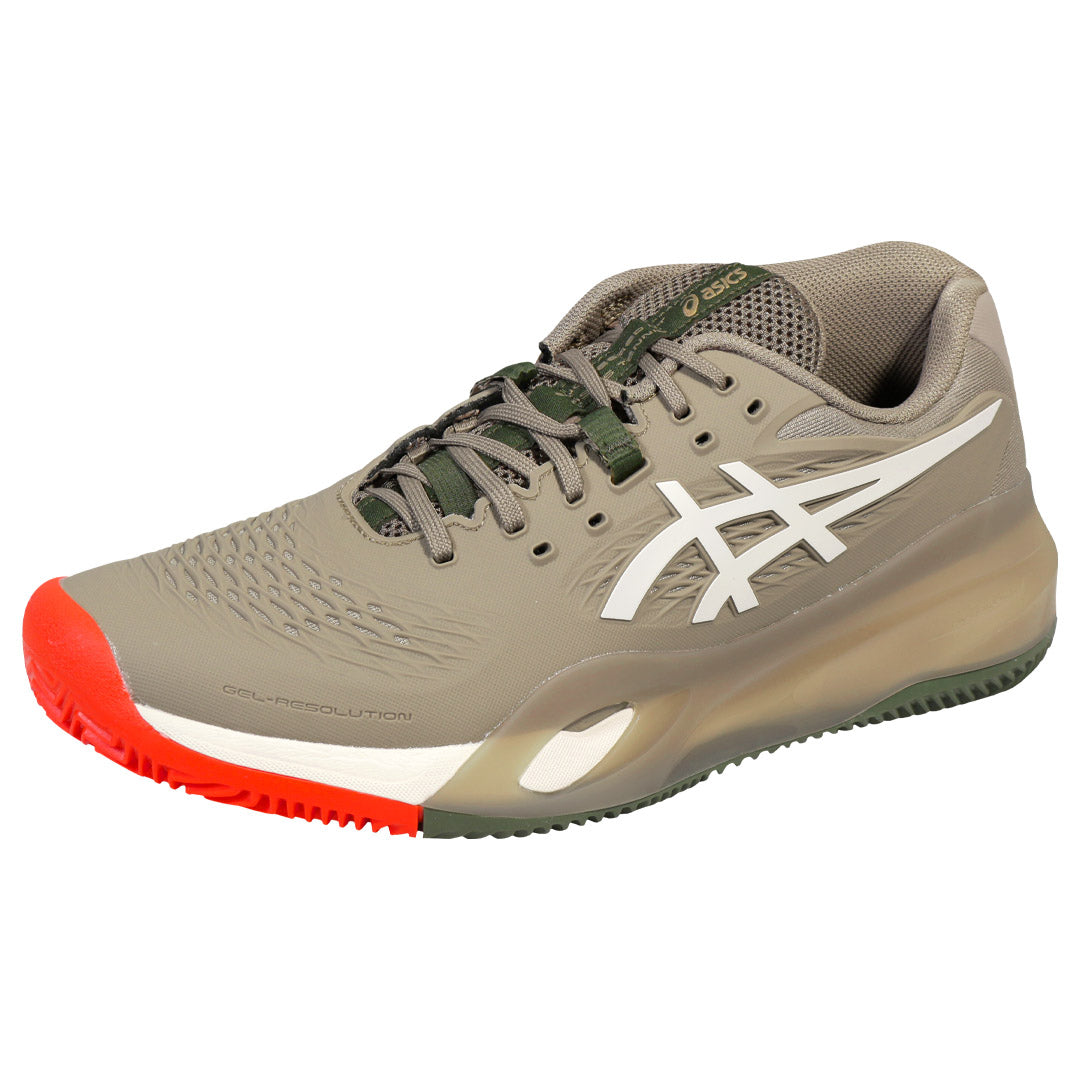 Asics Gel Resolution X Clay Greige/Soft Oat Mens Tennis Shoe