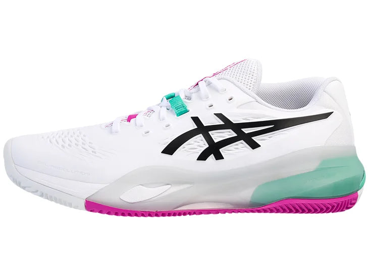 Asics Gel Resolution X Clay White Mens Tennis Shoe, main product view