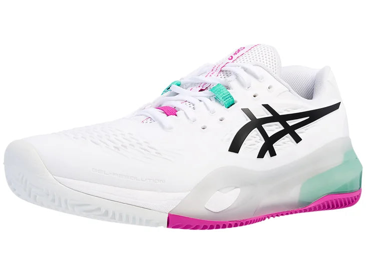 Asics Gel Resolution X Clay White Mens Tennis Shoe, inner side view