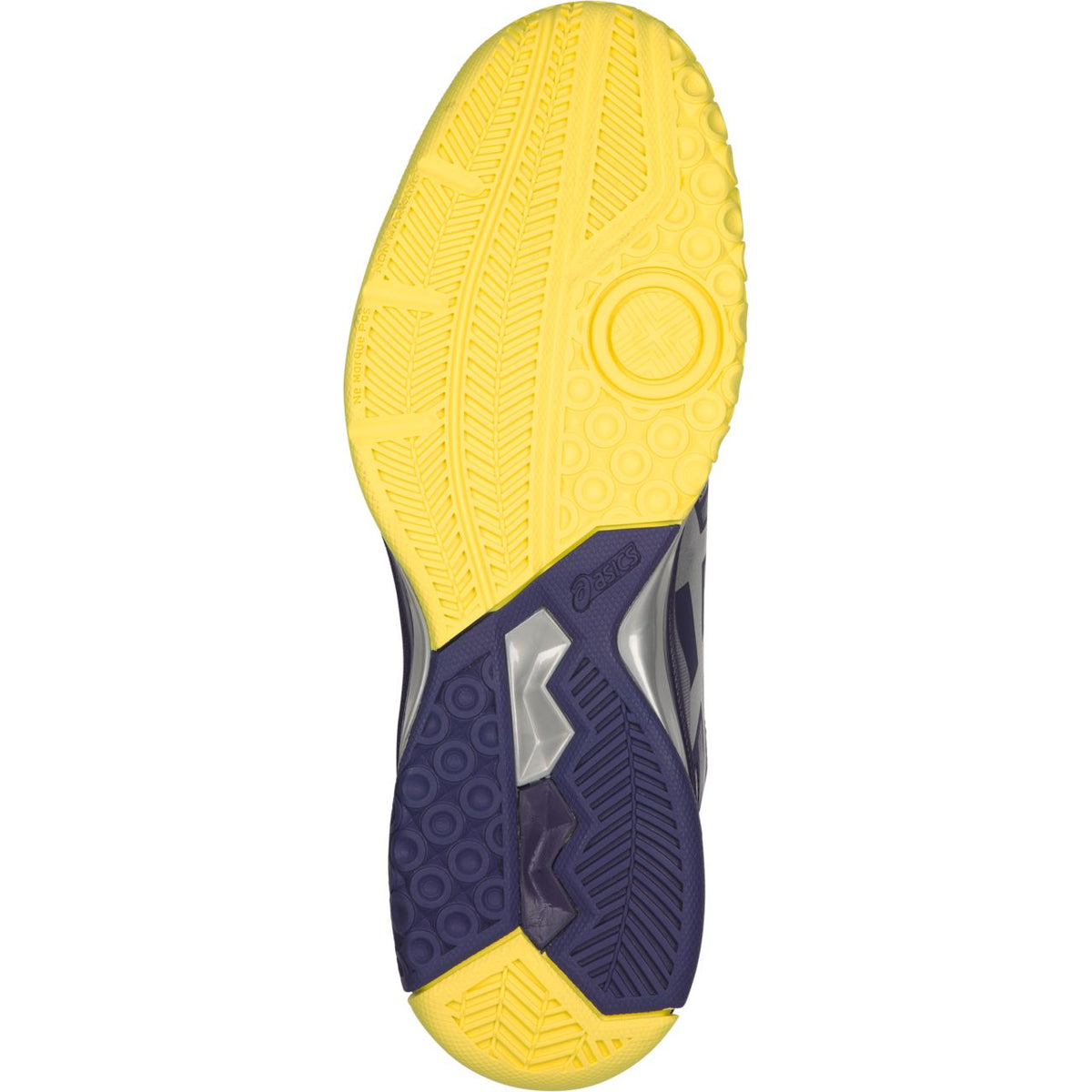 Asics Gel Rocket 8 Squash Shoe Mens Yellow, outsoles