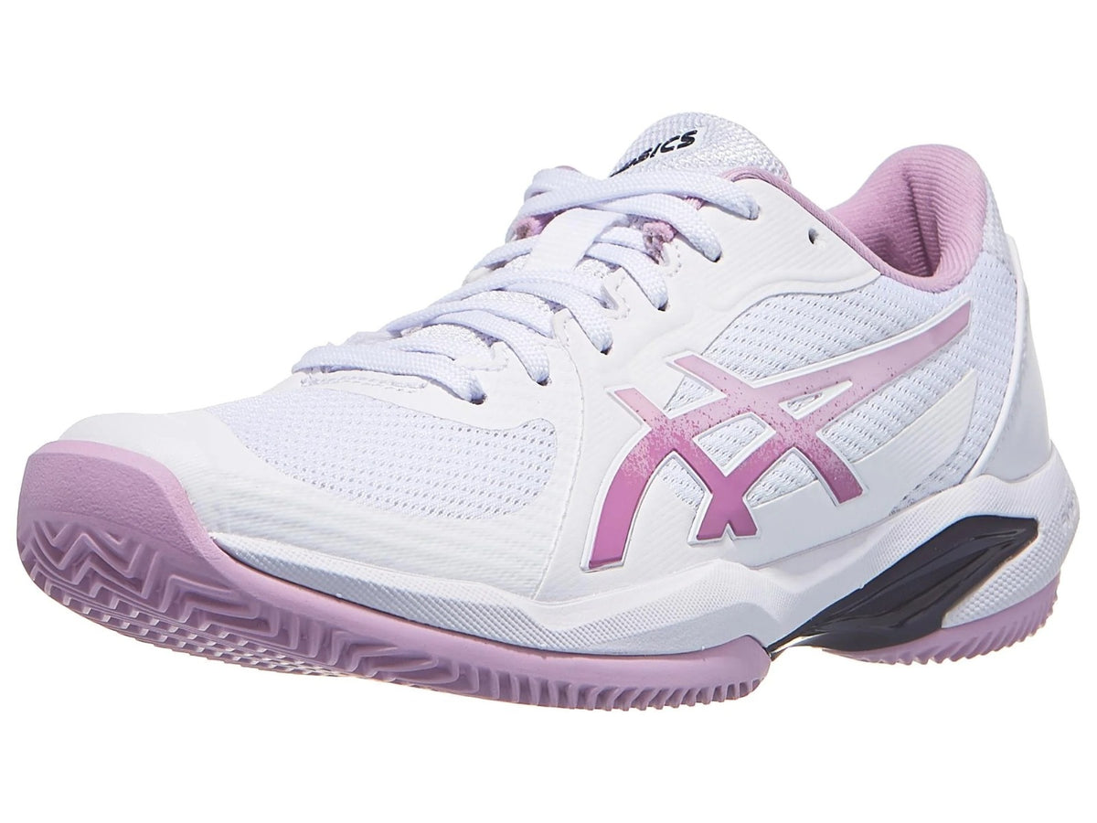 Asics Solution Swift FF 2 Clay White Womens Tennis Shoe, outer side view