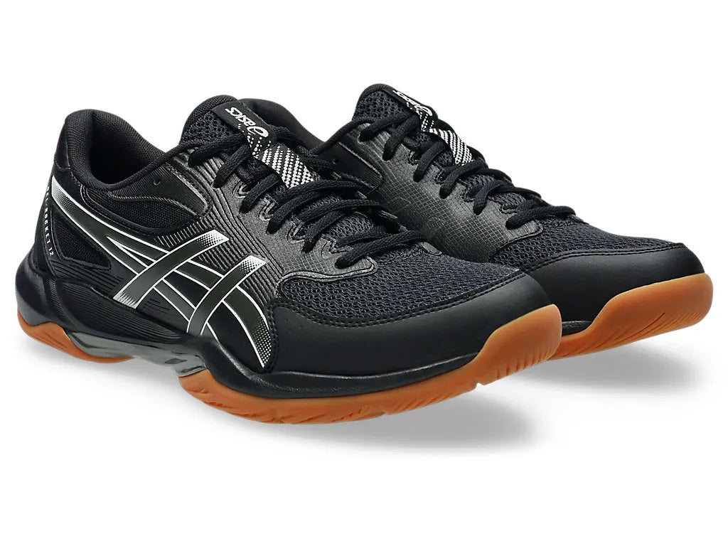 Asics Gel Rocket 12 Mens Black Squash Shoe