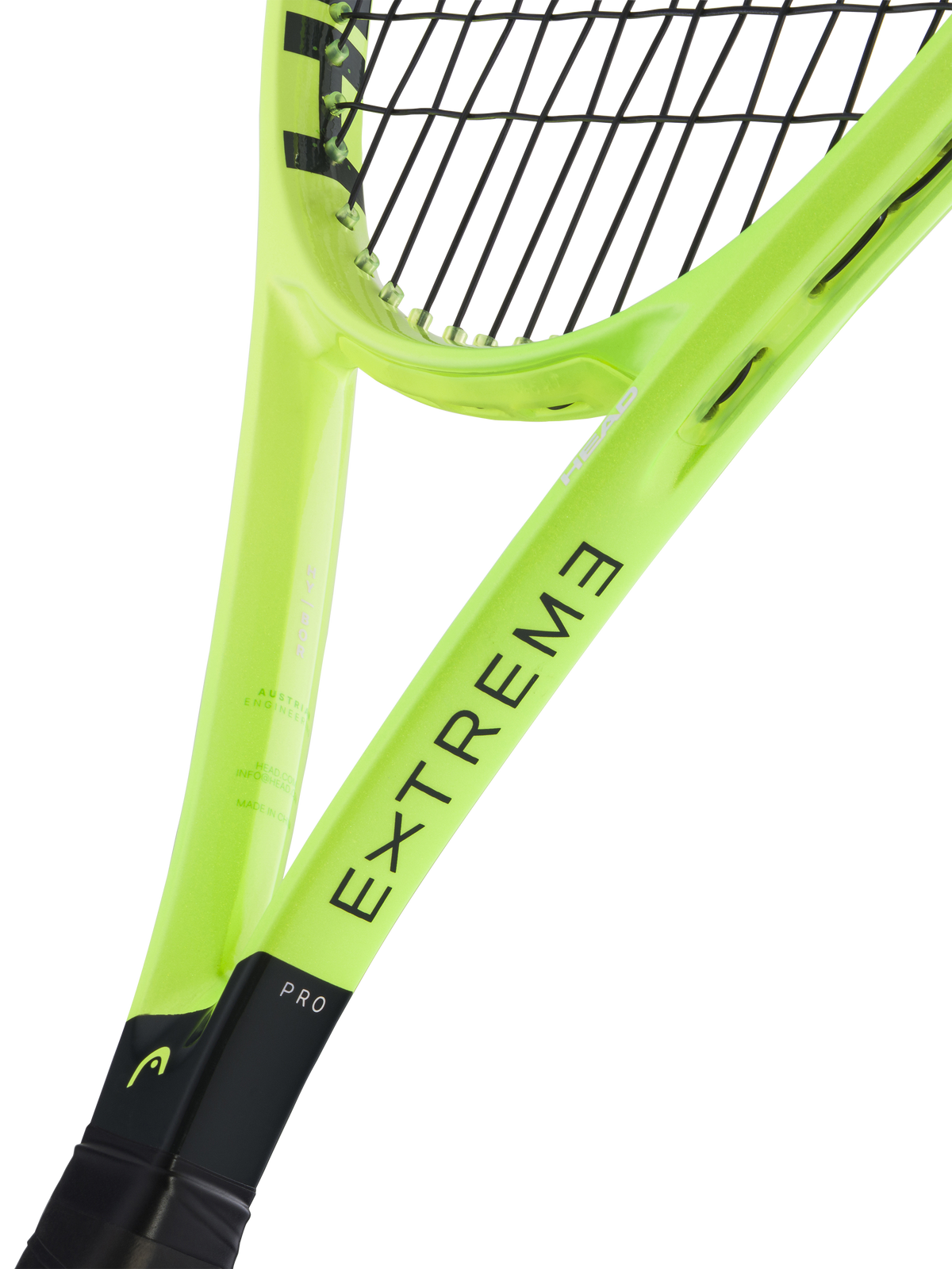 Head Extreme Pro 2026, throat and specifications detail