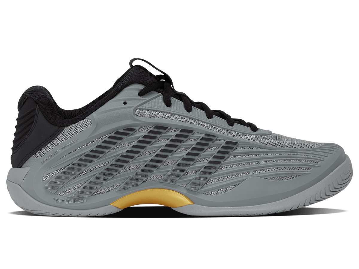 KSwiss Hypercourt Express 3 AC Grey/Gold Mens Tennis Shoe