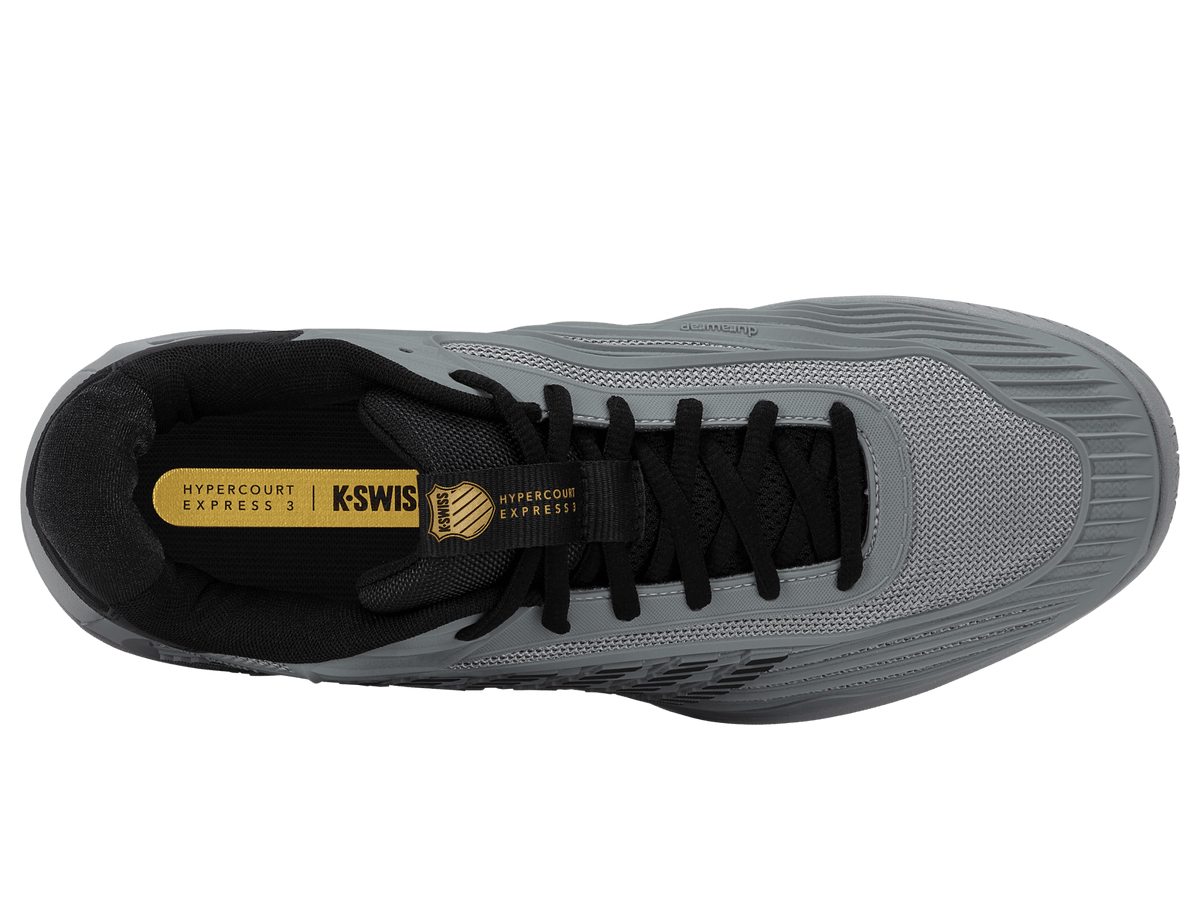KSwiss Hypercourt Express 3 AC Grey/Gold Mens Tennis Shoe