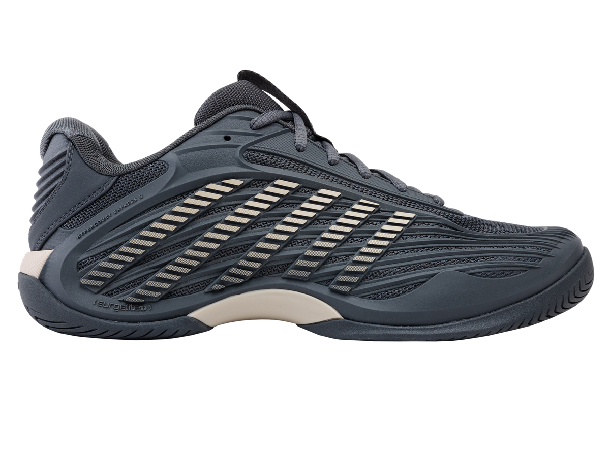 KSwiss Hypercourt Express 3 AC Grey Mens Tennis Shoe, main product view