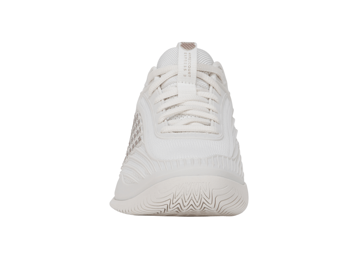 KSwiss Hypercourt Express 3 AC White/Pink Womens Tennis Shoe