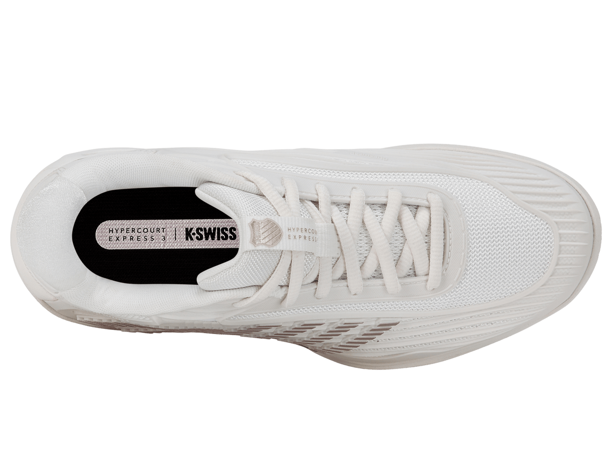 KSwiss Hypercourt Express 3 AC White/Pink Womens Tennis Shoe