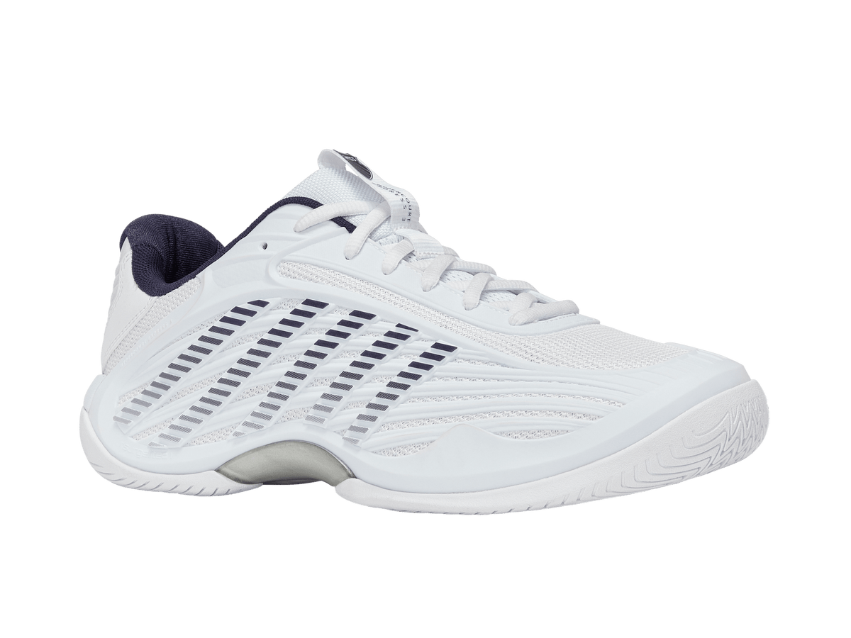 KSwiss Hypercourt Express 3 AC White/Silver Mens Tennis Shoe
