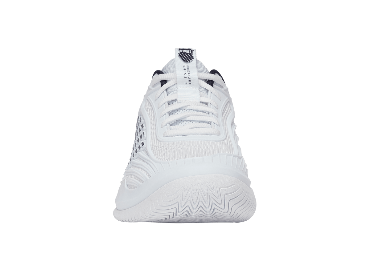 KSwiss Hypercourt Express 3 AC White/Silver Mens Tennis Shoe