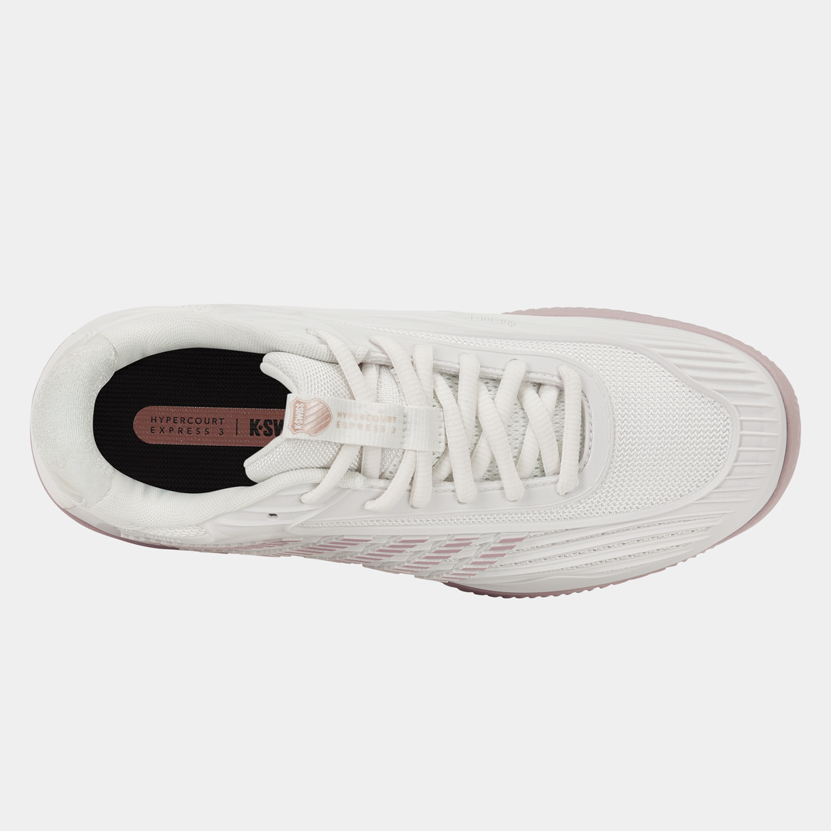 KSwiss Hypercourt Express 3 Clay White/Pink Womens Tennis Shoe
