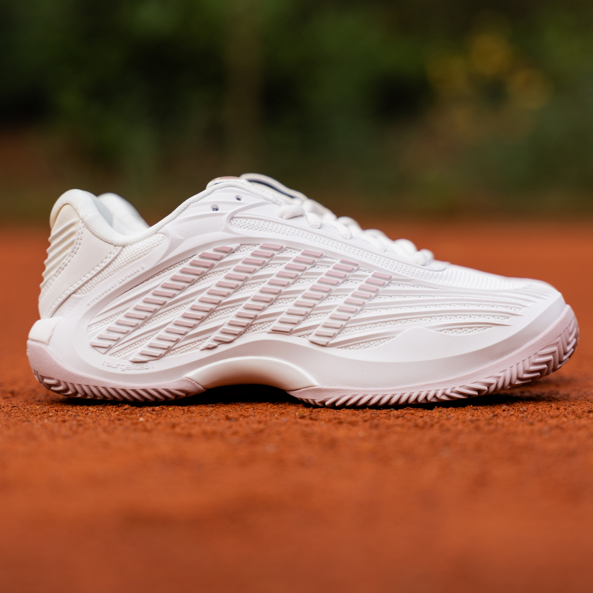 KSwiss Hypercourt Express 3 Clay White/Pink Womens Tennis Shoe