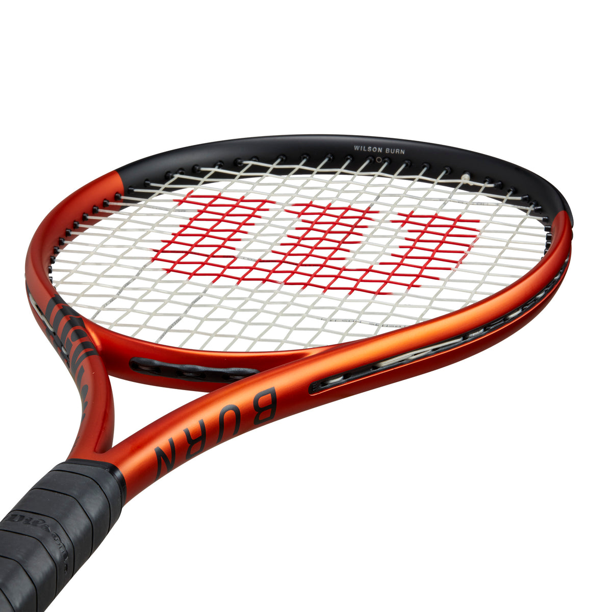 Wilson Burn 100 v5 Tennis Racquet, angled view