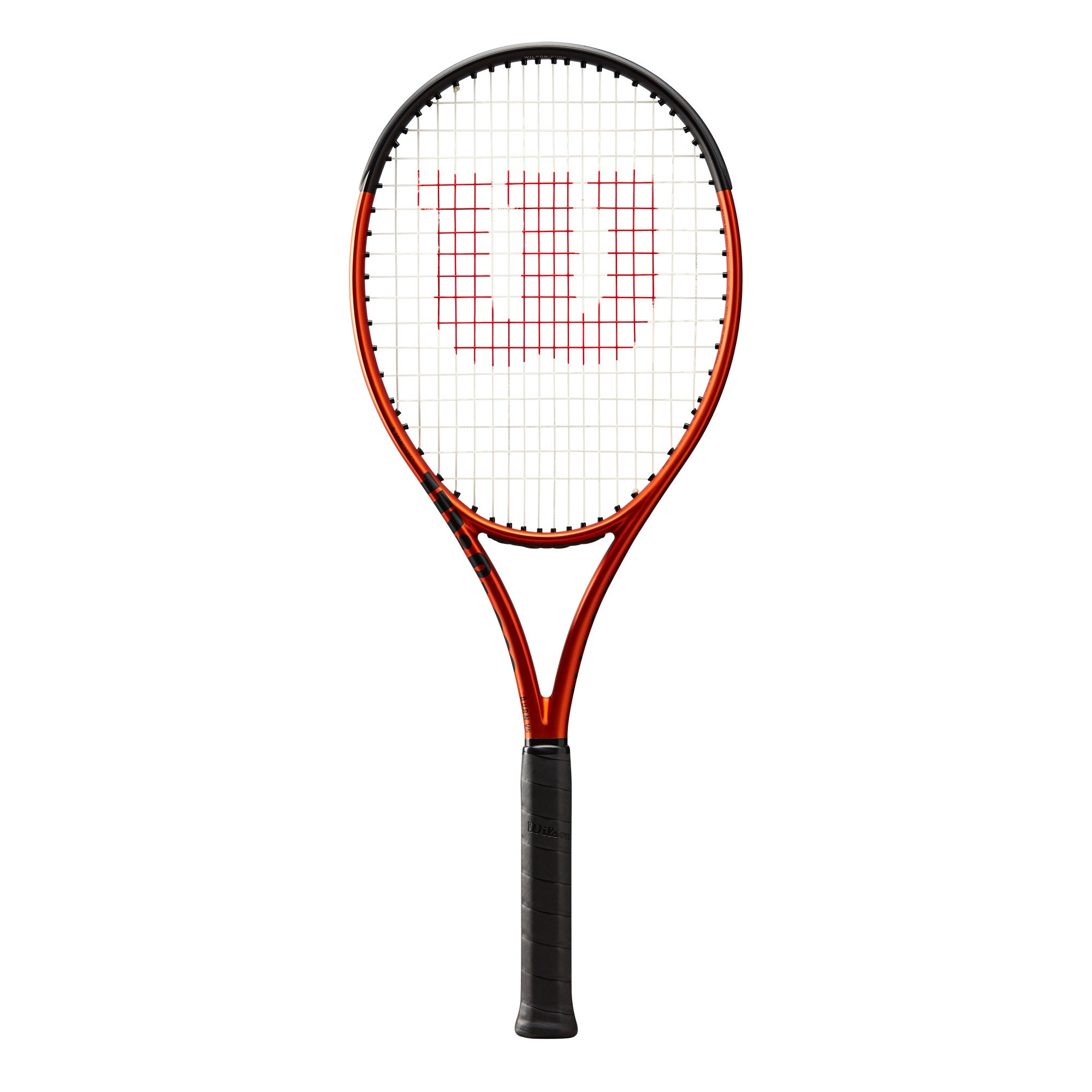 Wilson Burn 100ULS V5 Tennis Racquet, angled view